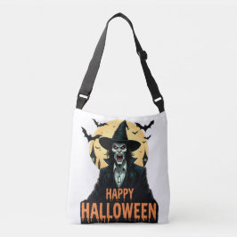 Bolsa Ajustável Bruxa do Horror das Halloween com Olhos Vermelhos