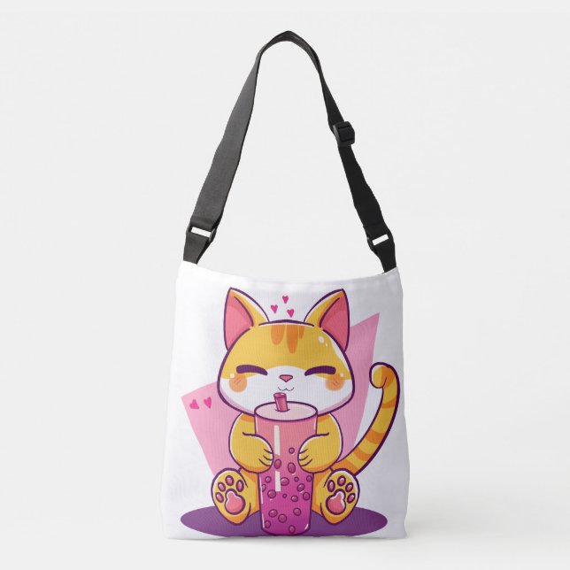 Bolsa Ajustável Bubble Tea Kitty (Frente)