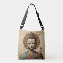 Bolsa Ajustável Buda Enfeitiçado em meditação com flores 