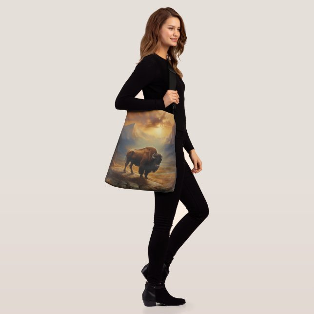 Bolsa Ajustável Buffalo Bison Sunset Silhouette (No(a) Modelo)