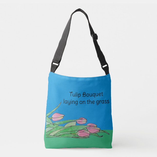 Bolsa Ajustável Buquê de chicote sobre a grama (Frente)