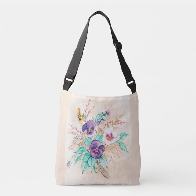 Bolsa Ajustável Buquê Pansies (Frente)