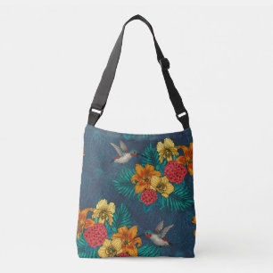 Bolsa Ajustável Buquês tropicais e beija-flores