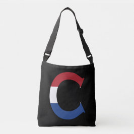 Bolsa Ajustável C Monograma sobreposto no Sinalizador NLD no bk cb