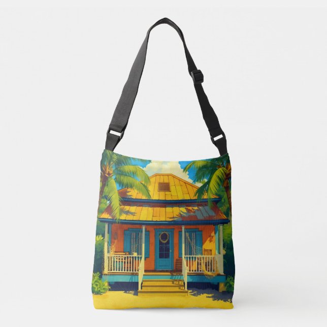 Bolsa Ajustável cabana de praia jamaicana (Frente)