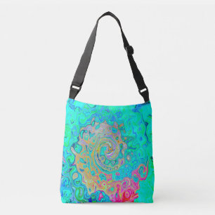 Bolsa Ajustável Cabeça Abstrato Retro Arco-Íris Líquido