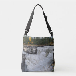 Bolsa Ajustável Cachoeira da Floresta de Outono de Athabasca