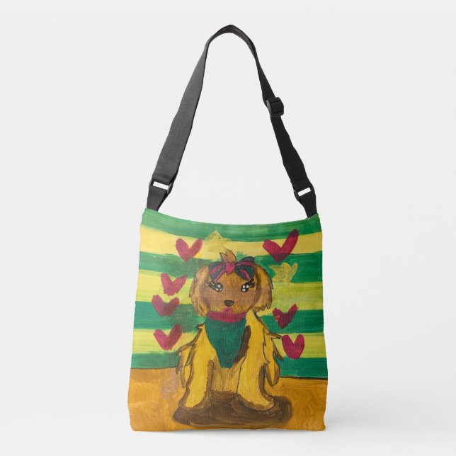 Bolsa Ajustável Cachorrinho "Arte das Crianças" (Frente)