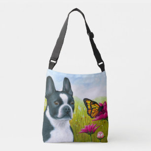 Bolsa Ajustável Cachorro 134 Boston Terrier Cross Body Bag