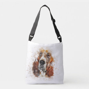 Bolsa Ajustável Cachorro Cachorro Marrom Pet Branco Caçador de Cac