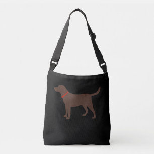Bolsa Ajustável Cachorro Chocolate Labrador Cão Silhouette