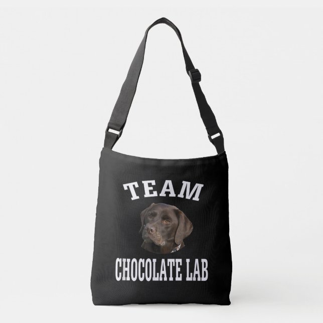 Bolsa Ajustável Cachorro | Equipe Chocolate Labrador Retriever (Frente)
