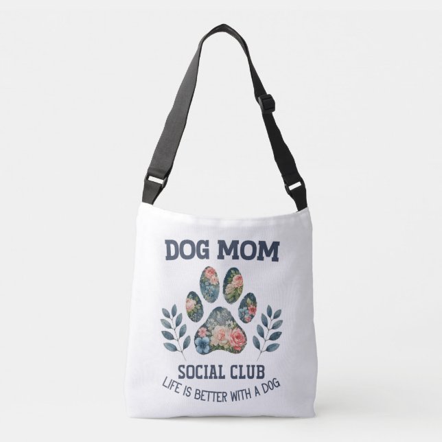 Bolsa Ajustável Cachorro Mãe Paw Floral (Frente)