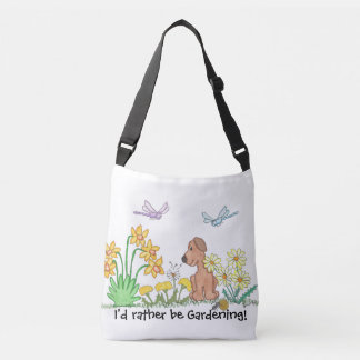 Bolsa Ajustável Cachorro no Jardim de Flores
