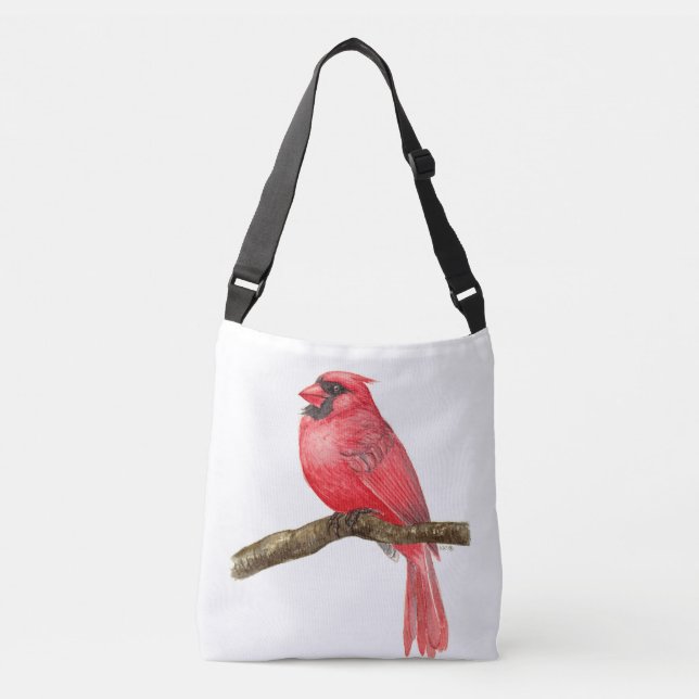 Bolsa Ajustável Cadeado de aves cardinhas (Frente)