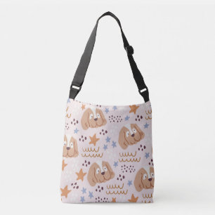 Bolsa Ajustável Cães, estrelas, linhas, linhagens, sem costura: