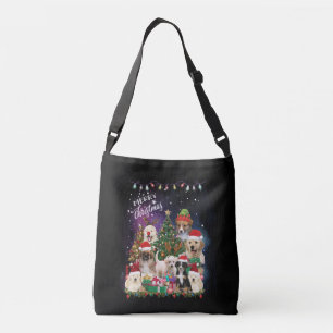 Bolsa Ajustável Cães Feliz Natal Luz