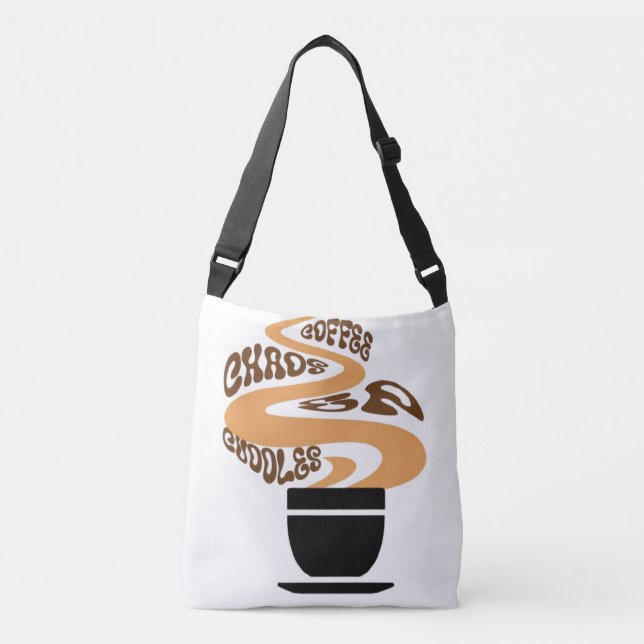 Bolsa Ajustável Café, Cachorro e Cudles | Linda vida da mãe (Frente)