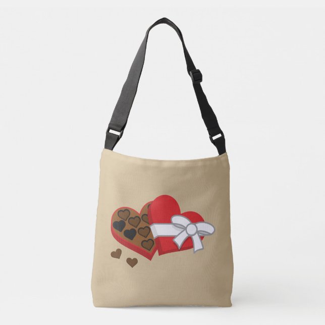 Bolsa Ajustável Caixa de Presente de Chocolate Cardíaco - Dia de o (Frente)
