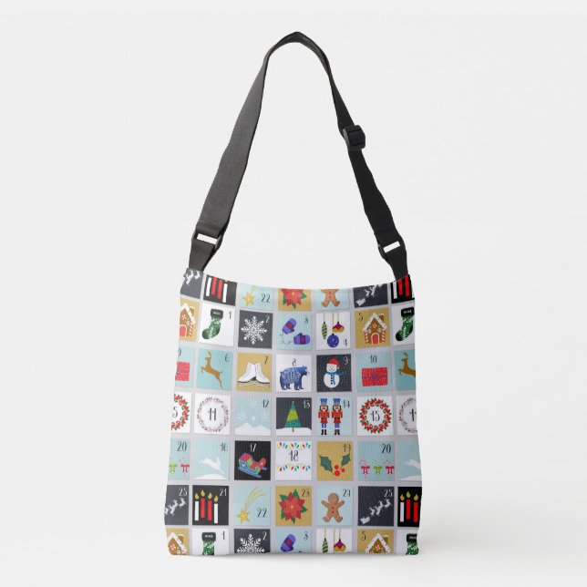 Bolsa Ajustável Calendário de Natal (Frente)