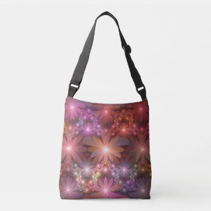 Bolsa Ajustável Cama De Flores Arte Fractal Abstrato brilhante Col