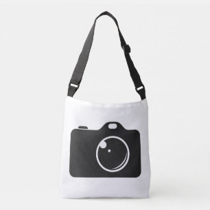 Bolsa Ajustável Câmera de arte pop preto e branco