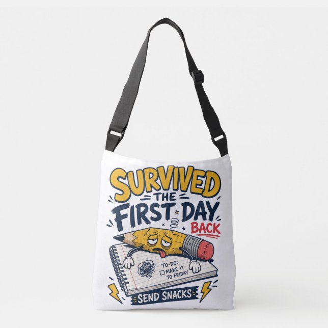 Bolsa Ajustável Camisa engraçada de professor para volta às aulas (Frente)