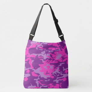 Bolsa Ajustável Camo cor-de-rosa e roxo