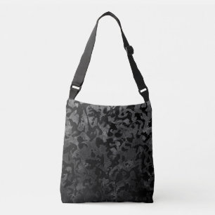 Bolsa Ajustável Camo moderno - Cinzas pretas e escuras - camuflage