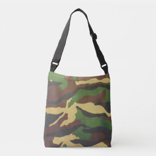 Bolsa Ajustável Camouflage All-Over-Impressão Cross Body Bag