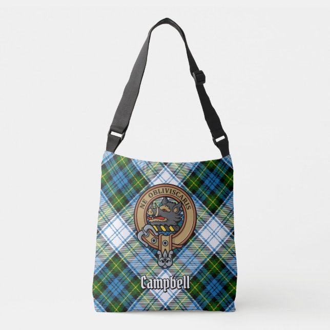 Bolsa Ajustável Campbell Crest over Dress Tartan (Frente)