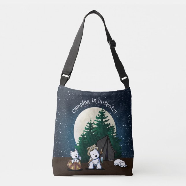 Bolsa Ajustável Camping Westie do KiniArt (Frente)