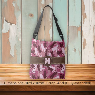 Bolsa Ajustável Camuflagem Rosa Gatos