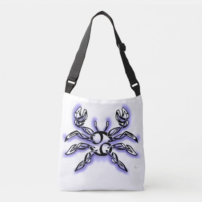 Bolsa Ajustável Cancer zodiac line art astrology (Frente)