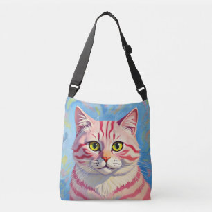 Bolsa Ajustável “Candice” Um Mistério Listrado de Cereja – Retrato