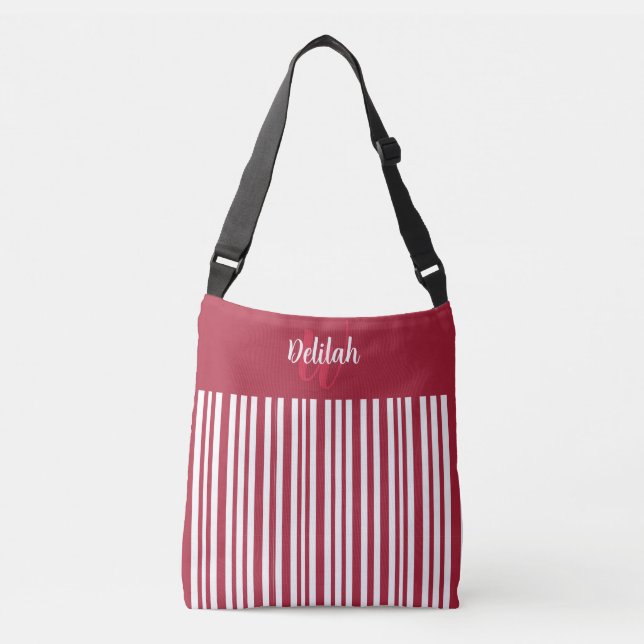 Bolsa Ajustável Candy Cane Stripe with Red Color Block (Frente)