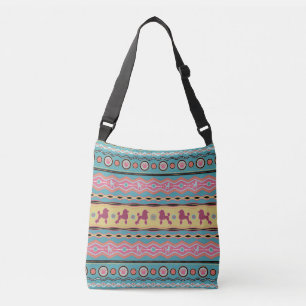 Bolsa Ajustável Caniche - teste padrão colorido do divertimento