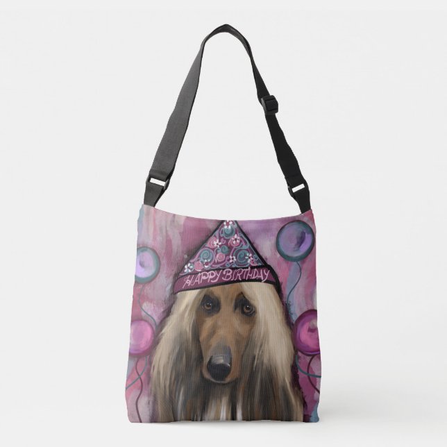 Bolsa Ajustável Cão Afegão               (Frente)
