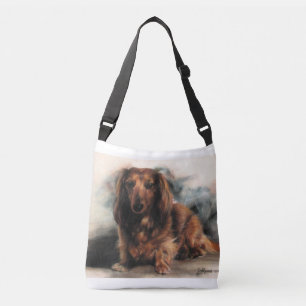 Bolsa Ajustável Cão de Dachshund de Cabelo Longo