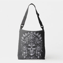 Bolsa Ajustável Capacete de Caveira Asteca por BurnsInHell