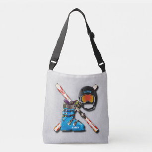 Bolsa Ajustável Capacete Googles das botas de esqui alpino com seu