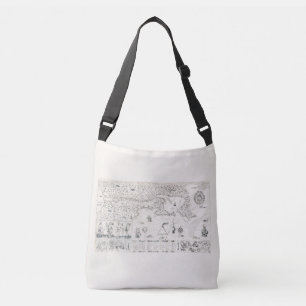 Bolsa Ajustável Carta Francesa Canadá (Québec) por Champlain 1612