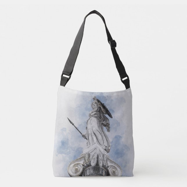 Bolsa Ajustável Cartão postal da estátua grega clássica Athena (Frente)