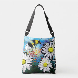 Bolsa Ajustável Carteira Crossbody - Abelhas Whimsical & Daisies A