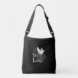 Bolsa Ajustável Cartões Chatos Cristãos Pombo Branco Confie no Sen
