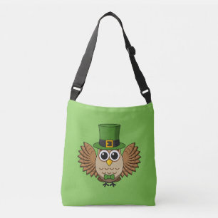 Bolsa Ajustável Cartoon de Coruja de Dia de São Patrício