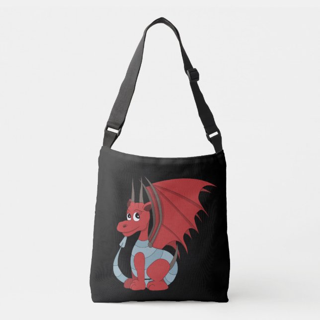 Bolsa Ajustável Cartoon Red Dragon (Frente)
