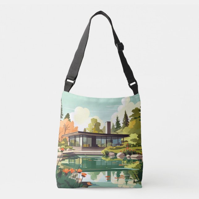 Bolsa Ajustável Casa moderna do século médio #94 (Frente)