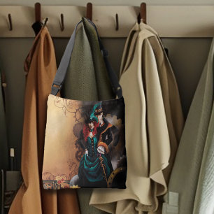 Bolsa Ajustável Casal Elegante Romântico Steampunk Vitoriano