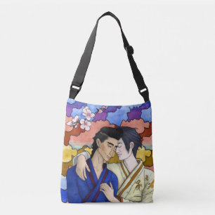 Bolsa Ajustável Casal gay no estilo da arte ukiyo-e japonesa